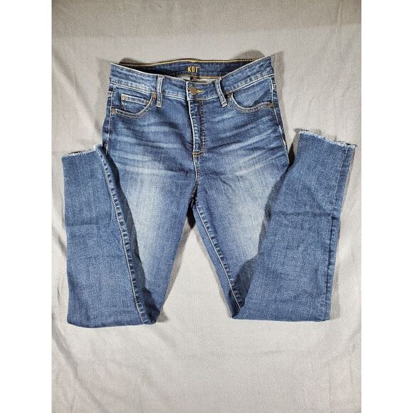 KUT from the Kloth Women's Dark Wash Donna Fab Ab High Waist Ankle Skinny Jeans Size 0P main image 1